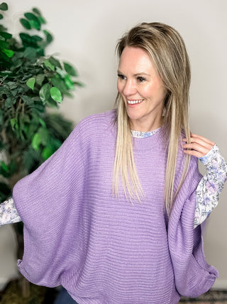 Playful Poncho - Purple