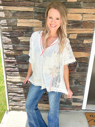 POL Crochet Daisy Top