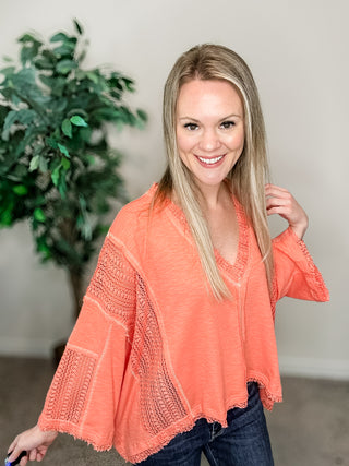 Pol Neon Peach Top