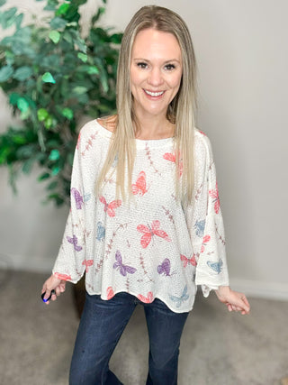 POL Ivory Butterfly Top