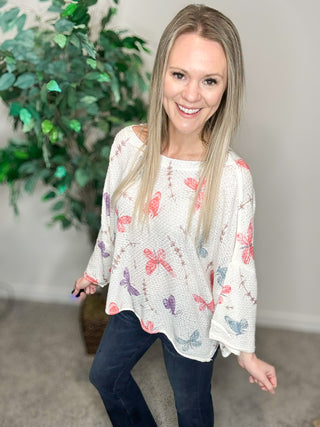 POL Ivory Butterfly Top