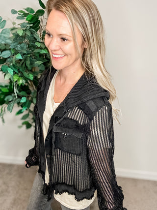 POL Black Light Button Down