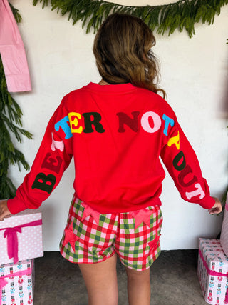 Merry Message Sweatshirt - Red