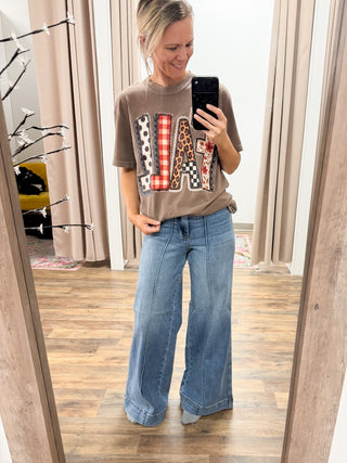 Judy Blue Liza Palazzo Jeans w/ Booty Lifting Pockets