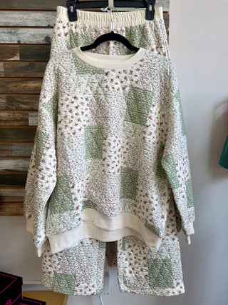 Comfy Quilted Long sleeve & pant set