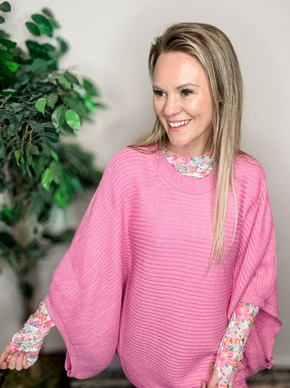 Playful Poncho - Pink