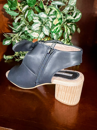 Kimora Bow Heels - Black- (PREORDER)