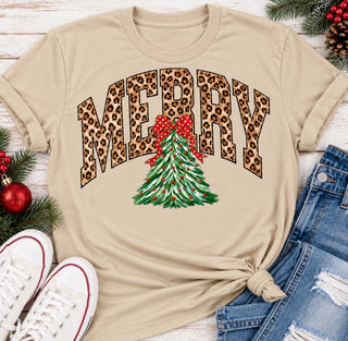 MERRY Leopard Tee/ Sweatshirt