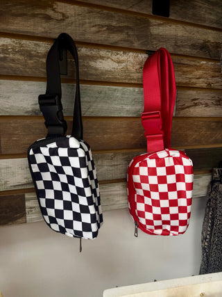 Checkered Cross Body Bag