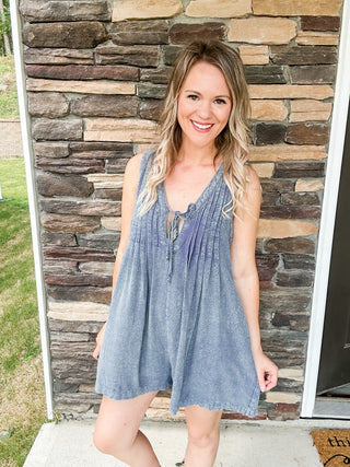Denim Romper