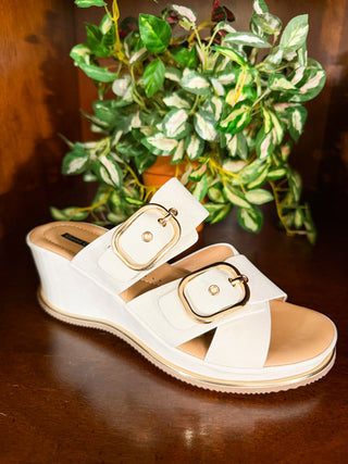 Olana Wedge - White (PREORDER)
