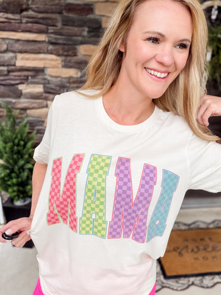 Neon MAMA Tee | Trendy Boutique Graphic Tee for Moms