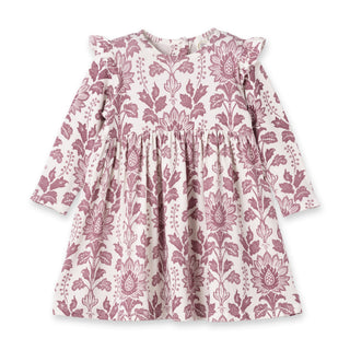 Floral Tapestry Twirl Dress-Bamboo Baby Girl