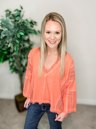 Pol Neon Peach Top