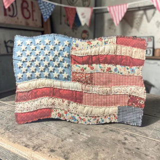 Patchwork Flag Freshie | Patriotic Handmade Car Air Freshener
