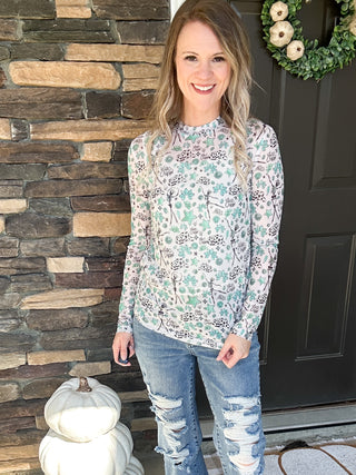 Turq Cowgirl Mesh Shirt