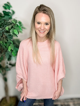 Playful Poncho - Peach