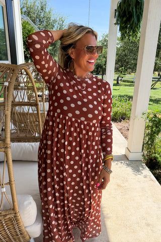 Countryside Mesh Dress - Polka Dot