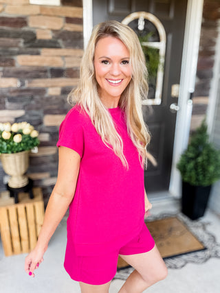 Pop of Pink Set | Comfy Women’s Boutique Matching Set