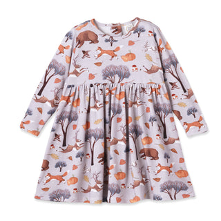 Autumn Woodland Twirl Bamboo Dress