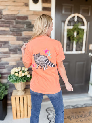 See Ya Soon Raccoon Tee | Cute Boutique Graphic Tee for Women