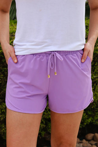 Solid Lavender Everyday Shorts