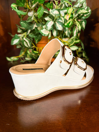 Olana Wedge - White (PREORDER)