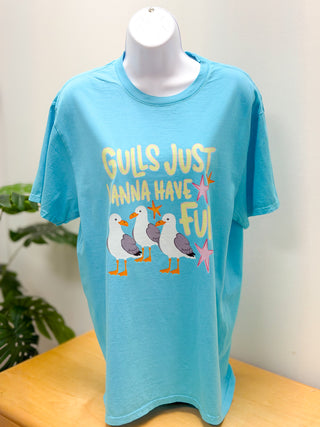 Gulls Just Wanna Have Fun Tee