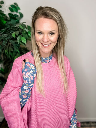 Playful Poncho - Pink