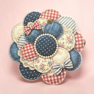 Patchwork Daisy Freshie | Floral Handmade Car Air Freshener