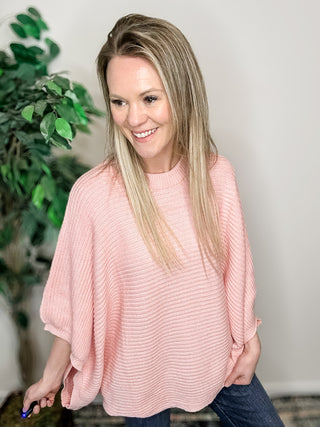 Playful Poncho - Peach