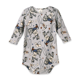 Western Cowboy Rodeo Baby Bodysuit - Bamboo