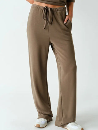 Laguna Wide Leg Pants - Truffle