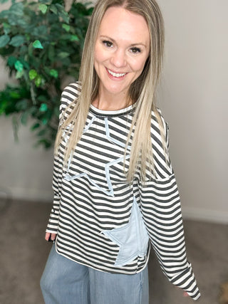 Vintage Stars and Stripe Top