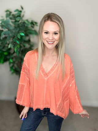 Pol Neon Peach Top