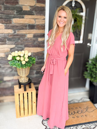 Blushing Beauty Maxi Dress