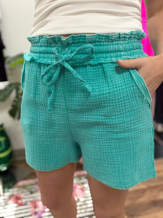 DOORBUSTER SHORTS - Teal