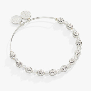 Pumpkin + Crystal Beaded Bangle