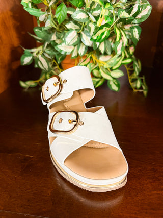 Olana Wedge - White (PREORDER)