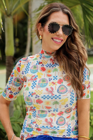 Mesh Top- Amalfi Mood