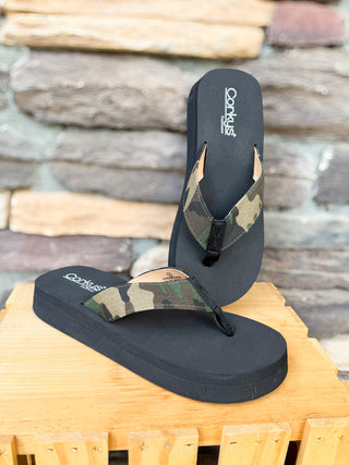 Camo Corky Flip Flop