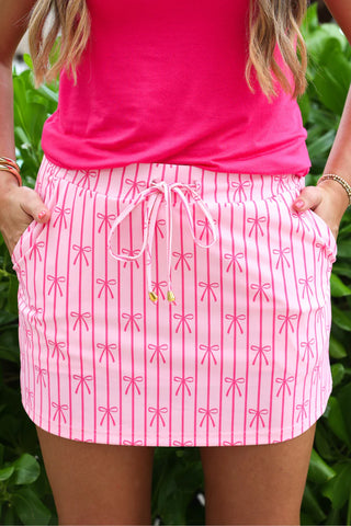 Everyday Skort - Bow Stripes