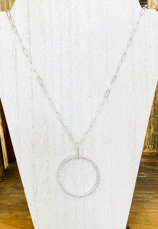 Circle Necklace - Silver