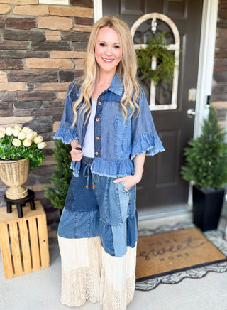 Young Threads Denim Top