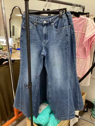 Medium Wash Denim Flare Jeans