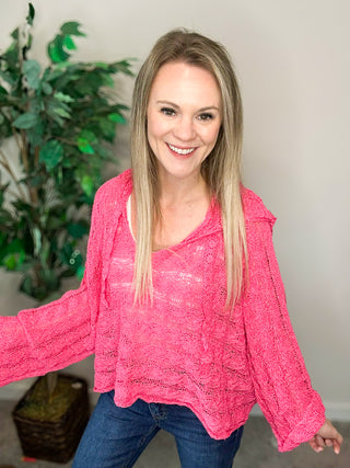 POL Hot Pink Sweater