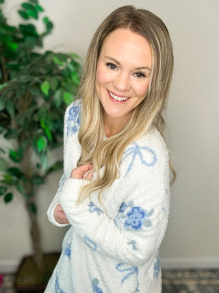 Baby Blue Bloom Cloud Cardi