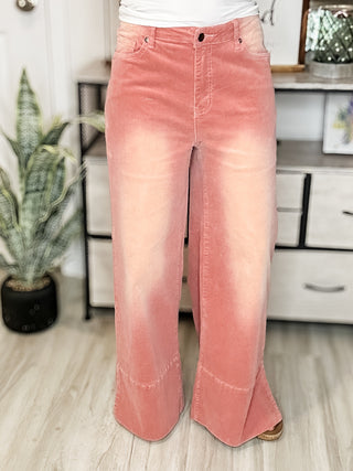 Easel Antique rose Corduroy pants