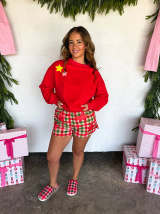 Merry Message Sweatshirt - Red