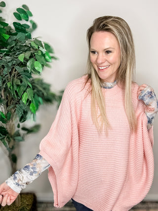 Playful Poncho - Peach